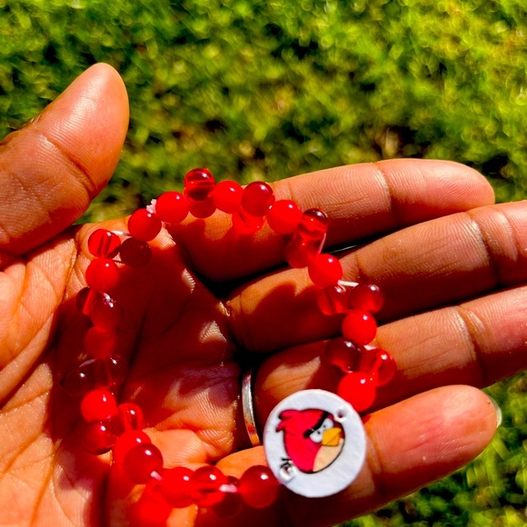 Handmade Angry Birds Inspired Bracelet by the Character “Red - Picture 5 of 5